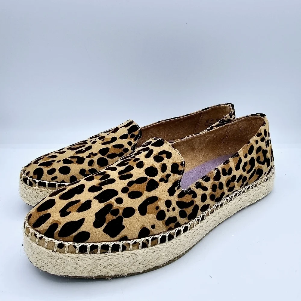 Dr. Scholl's Find Me Leopard Print Espadrilles size 9